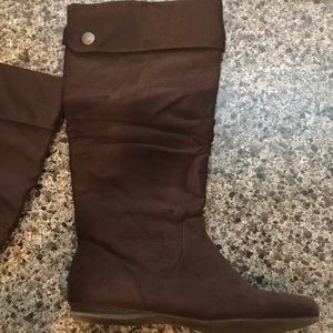 Tall brown boots